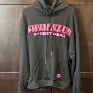 Swimklub Black Hoodie for Men